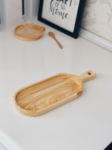 تخته سرو راکتی بیضی چوبی کد 406